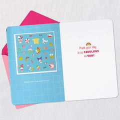 SANRIO® Hello Kitty® and Friends Fabulous You Birthday Card for Girls With Stickers