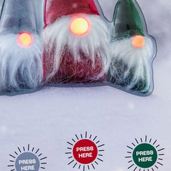 Let It Gnome Funny Musical Christmas Card With Light