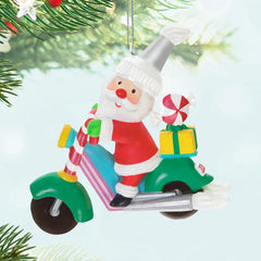 Santa's Sweet Motorcycle 2026 Exclusive Ornament
