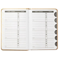 Satin Gold Address Book