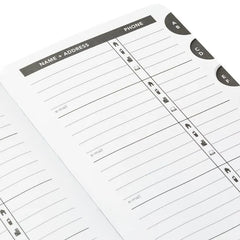 Satin Gold Address Book