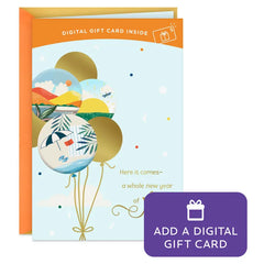 A Whole New Year of You Gift Card Greeting Birthday Card