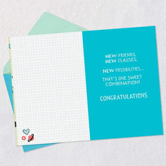 You're Moving Up and Moving On Graduation Card