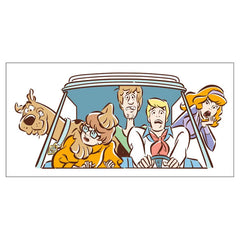 Scooby-Doo™ and Crew in the Mystery Machine Collectible Drinking Glass, 13.5 oz.