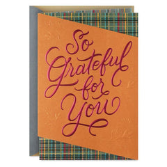 So Grateful for You Thanksgiving Card
