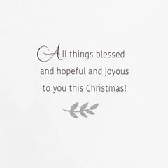 Joy to the World on Blue Boxed Christmas Cards, Pack of 40