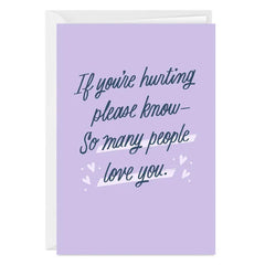 So Many People Love You Custom Support Card