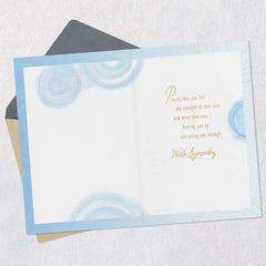 The Love and Connection You Shared Sympathy Card for Loss of Loved One