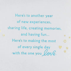 Here's to Another Year Anniversary Card for Couple