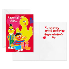 Sesame Street Smiles and Fun Kids Classroom Valentines Set With Cards and Mailbox