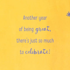 Another Year of Being Great Birthday Card