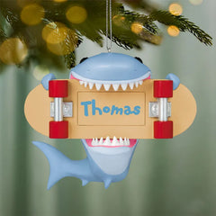 Shark Personalized Ornament, Custom Text