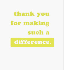 You Help Students Shine Thank You Card