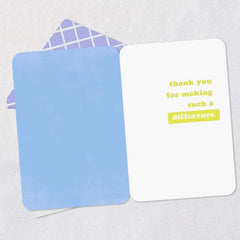 You Help Students Shine Thank You Card