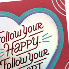 Follow Your Heart Valentine's Day Card for Kids