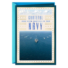 U.S. Navy Brave, Honorable, True Veterans Day Card