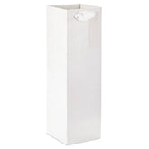 13" Embossed Silver Rings Wine Gift Bag
