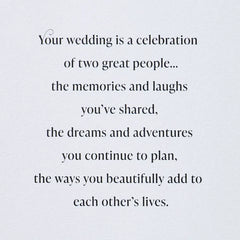 Happy to Celebrate a Wonderful Couple Wedding Card