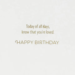 Silver and Gold Balloons Birthday Card