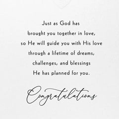 A Lifetime of Blessings Religious Wedding Card