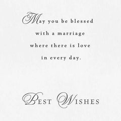 Blessings and Best Wishes Wedding Card