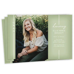 Simply Sage Graduation Invitation