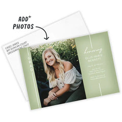 Simply Sage Graduation Invitation