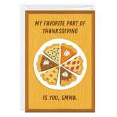 You're Better Than Pie Custom Thanksgiving Card