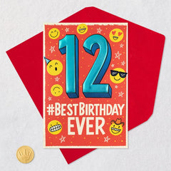 Best Birthday Ever Pop-Up 12th Birthday Card