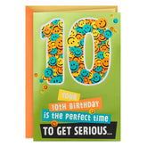 Serious Fun Pop-Up 10th Birthday Card