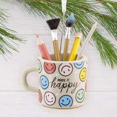 Make It Happy Mug Hallmark Ornament
