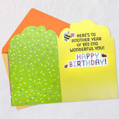 Bee Happy Birthday Card for Kids