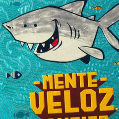 Smiling Shark Spanish-Language Birthday Card for Him