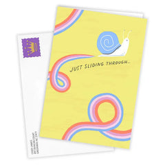 Glad You're You Cute Snail Custom Card