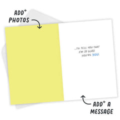 Glad You're You Cute Snail Custom Card