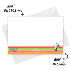 Peanuts® Snoopy Happy Dance Flat Birthday Invitation