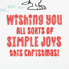 Peanuts® Snoopy Snow Angel Musical Christmas Card With Motion