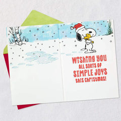 Peanuts® Snoopy Snow Angel Musical Christmas Card With Motion