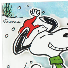 Peanuts® Snoopy Snow Angel Musical Christmas Card With Motion