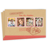 PeanutsĀ® Snoopy Special Delivery Flat Christmas Photo Card