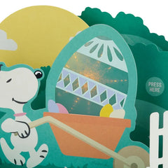 Peanuts® Snoopy Sunshine and Happiness Musical 3D Pop-Up Easter Card With Light