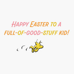 PeanutsĀ® A Full-of-Good-Stuff Kid Easter Card