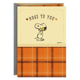 Peanuts® Snoopy and Woodstock Hugs to You Thanksgiving Card
