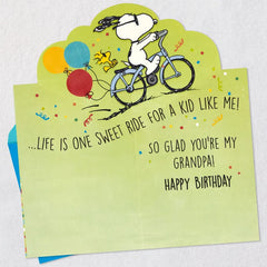 Peanuts® Snoopy Life Is One Sweet Ride Pop-Up Birthday Card for Grandpa