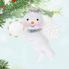 Snow Angel With Tambourine Ornament