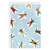 Snow Angels Custom Holiday Card