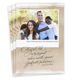Glory to God Religious Flat Christmas Photo Card