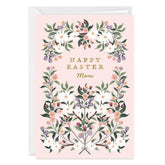 Vintage Floral Custom Easter Card for Mom