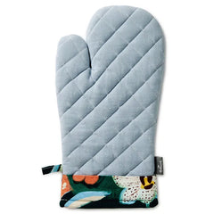 Lacey Chabert Collection Blue Chambray and Floral Oven Mitt