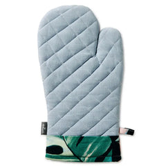 Lacey Chabert Collection Blue Chambray and Floral Oven Mitt